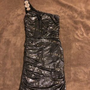 One shoulder formal dress